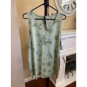 Lululemon Fundamental Tank - Green Tie-Dye  - NWT